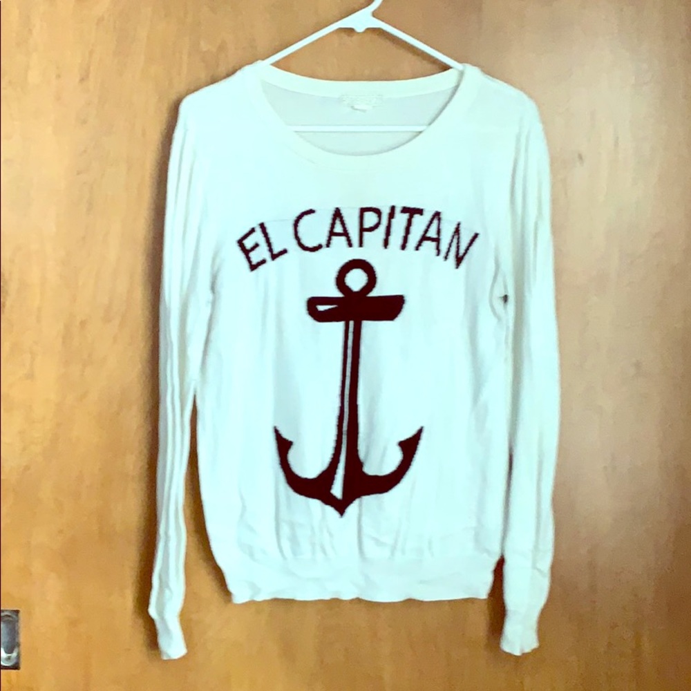 Fun anchor sweater
